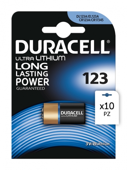 Duracell, Batteria Duracell Ultra Lithium CR123 3V 1x10pz